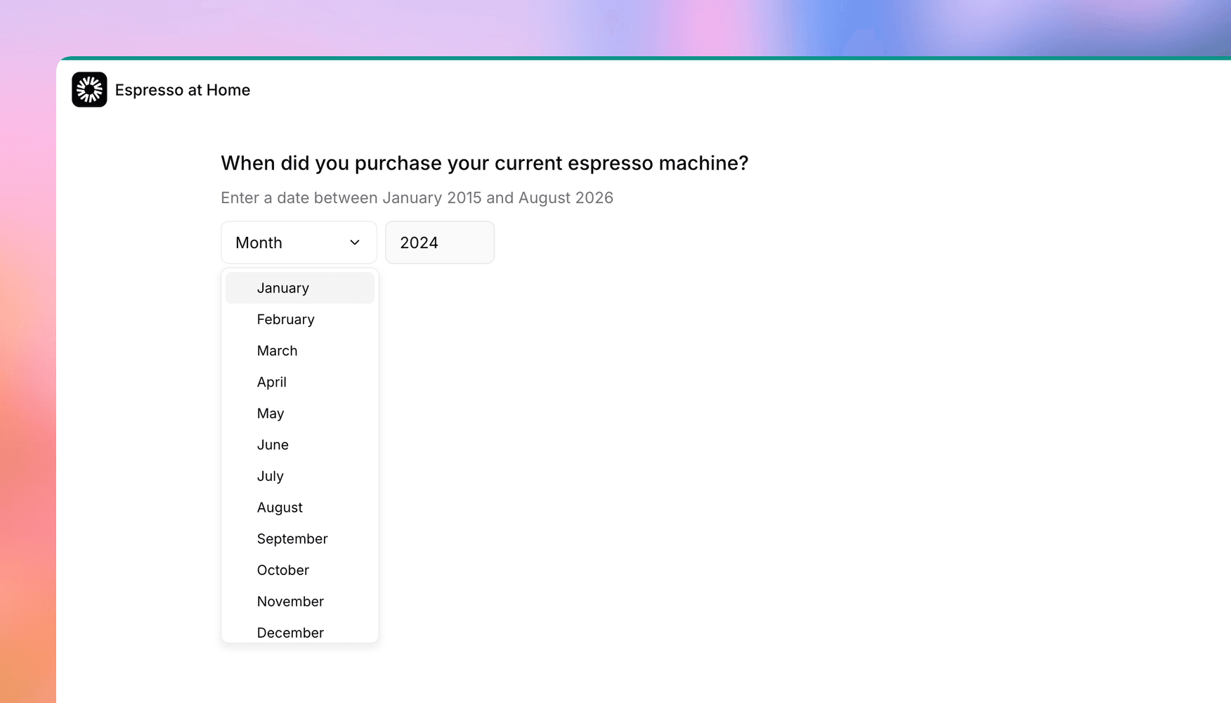 What's new: date questions, exclusive options, and more survey controls